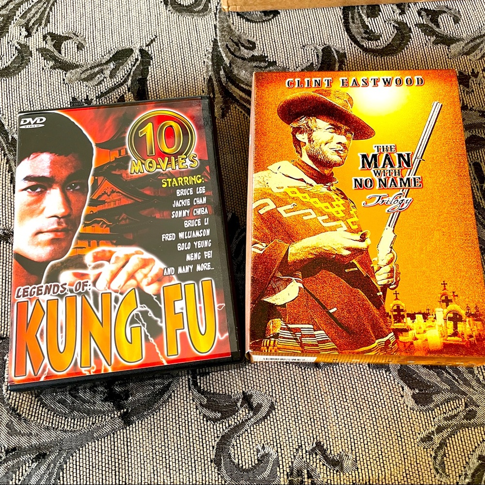 Múltiple DVD Movie Bundle Legends of the Kung Fu and The Man with No Name